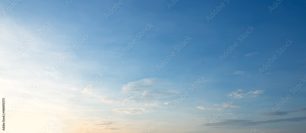 Canvas Prints The sky is large, bright, beautiful and has white clouds.