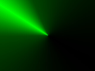 Fototapeta na wymiar Green and black color design background, green light in space 