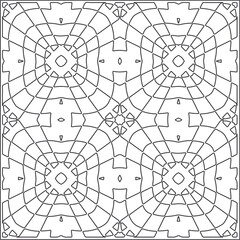 Repeating geometric tiles from striped elements.Modern geometric background with abstract shapes.Monochromatic Repeating Patterns.black  striped pattern for design.