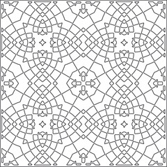 
Repeating geometric tiles from striped elements.Modern geometric background with abstract shapes.Monochromatic Repeating Patterns.black  striped pattern for design.