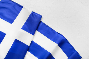 National Greece flag on white background
