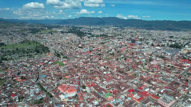 Urban Colonial Neighborhoods And City Zones In Quetzaltenango Xela, Guatemala.