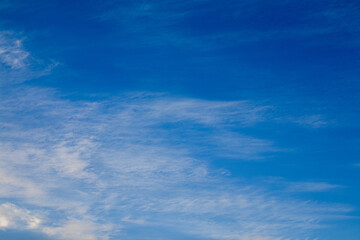 【自然】青い空と白い雲【背景】