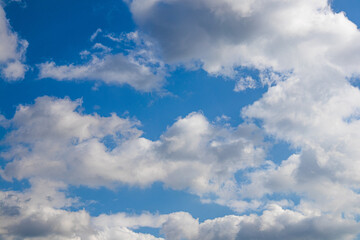 Obraz premium 【自然】青い空と白い雲【背景】