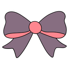 Bow flat color design illustration for web, wedsite, application, presentation, Graphics design, branding, etc.