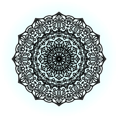 Vector round abstract circle. Luxury Mandala style.