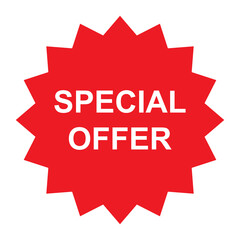 special offer label sale icon vector