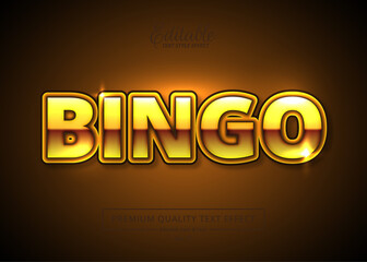 Bingo Editable Text Style Effect