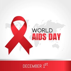 World Aids Day Vector Illustration. Suitable for greeting card  poster and banner