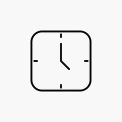 Clock, time line icon design concept