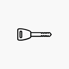 Key line icon design concept