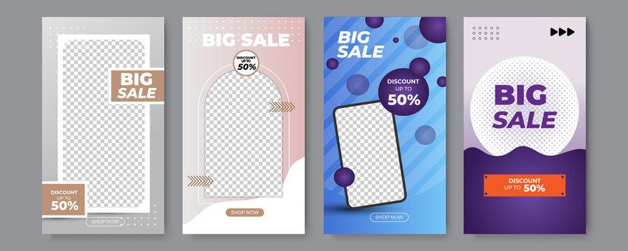 Set of dynamic modern fluid sale banners for social media sale, web page, mobile phone. Sale banner template design special offer set.