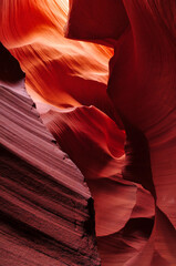 The sinuous shapes and warm colors of Lower Antelope Canyon, Page, Arizona, USA