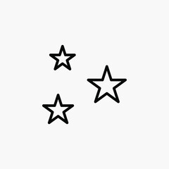 Stars line icon design concept