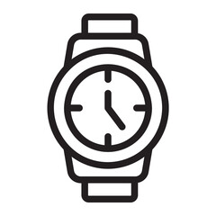 Wristwatch line icon