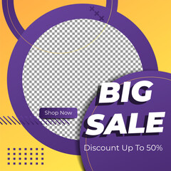 Sale special offer discount social media post template. Dynamic modern sale banners for social media stories sale, web page, mobile phone. Sale banner template design special offer set.