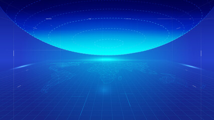 Internationalization, globalization, Internet technology, futurism, space vector background
