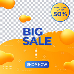 Fototapeta premium Sale special offer discount social media post template. Dynamic modern sale banners for social media stories sale, web page, mobile phone. Sale banner template design special offer set.