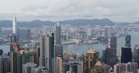 Hong Kong city skyline