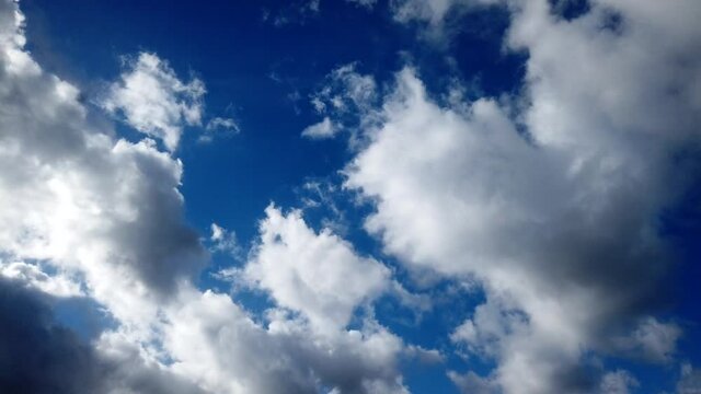 simpsons sky timelapse clouds over a night blue sky