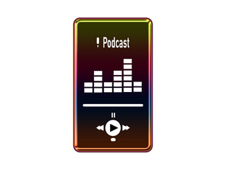 Podcast Mobile Device App Interface.. 