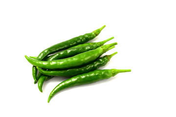 白背景の青唐辛子
Green pepper on white background