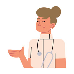 doctor woman with stethoscope