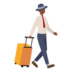 businessman with a suitcase