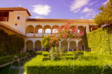 Obraz premium Beautiful view of alhambra palace, granada spain