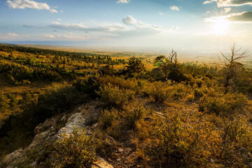 Views of Laramie, Wyoming and the Laramie Valley from the Pilot Hill Recreation Area in Albany...