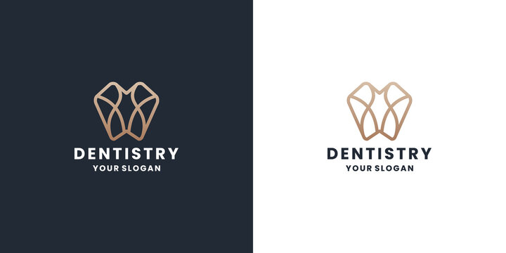 dentistry logo design for dental house, clinic.