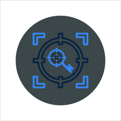 Key or keyword targeting icon