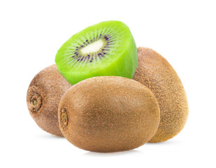 kiwi on white background