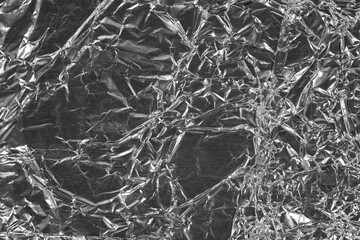 aluminum foil texture close up