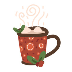 christmas chocolate cup