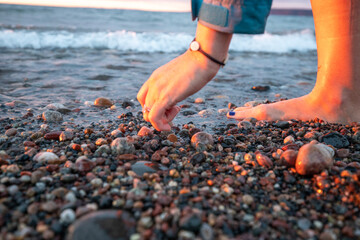 feet on the beach
