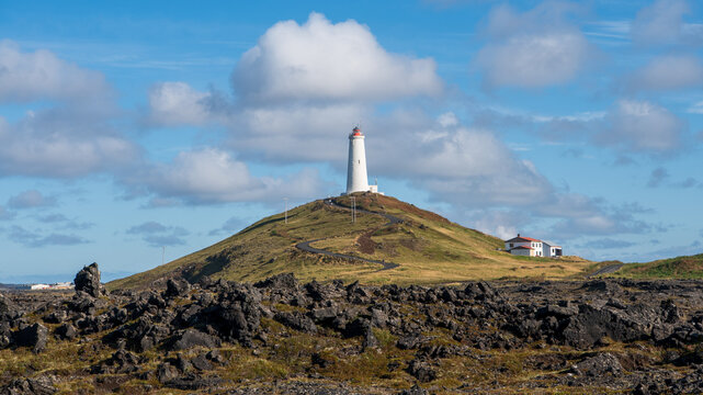 Reykjanesv&iacute;ti Lighthouse, Reykjanes Peninsula, Iceland