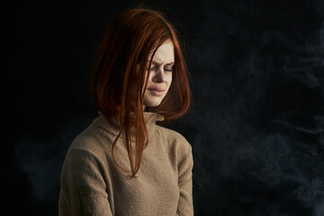 scared woman change domestic violence abuse problem