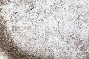 Dirt accumulated on the clear glass roof.