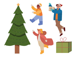 christmas people icons