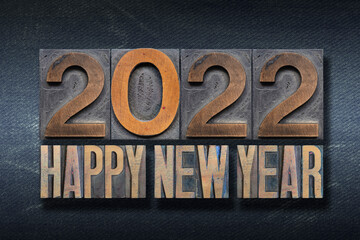 Fototapeta premium HAPPY NEW 2022