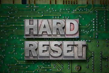 hard reset gr - pc board - obrazy, fototapety, plakaty