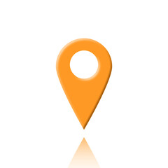 Pin location icon illustration