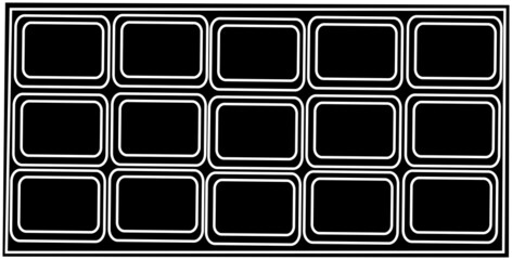 シンプルな板チョコのシルエット素材