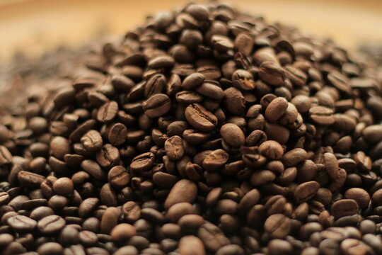 roasted coffee beans on display no people stock photo