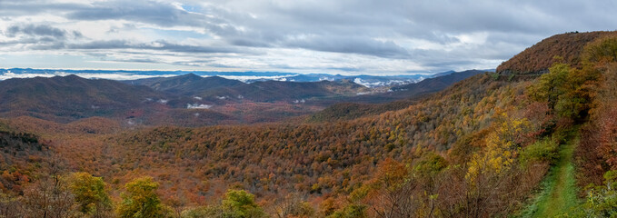 View from the Blue Ridge Parkway, Smoky Mountains National Park, North Carolina