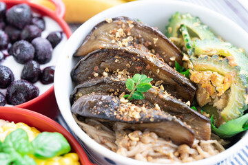 ナスの蒲焼き弁当