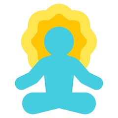 meditation flat icon