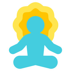 meditation flat icon