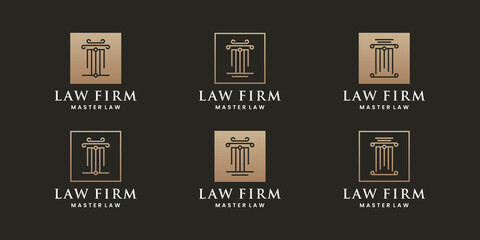 bundle justice, law firm logo design collections attorney